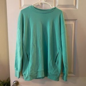Zenana Blue Sweatshirt with Pockets